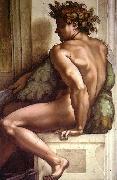 Michelangelo Buonarroti Ignudo oil painting reproduction